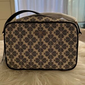 Kate Spade Flower Jacquard Mini Camera Bag Crossbody -Blue Multi NWT